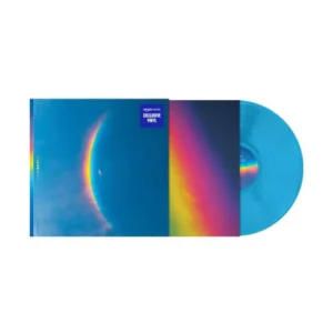 coldplay moon music vinyl record blue colour