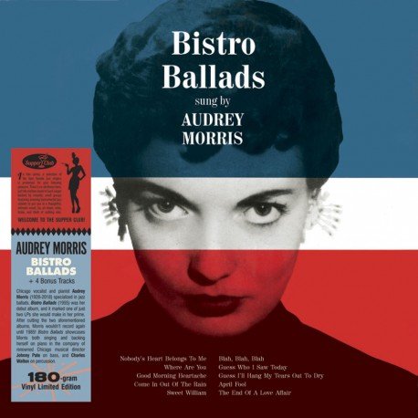 027SP.jpg AUDREY MORRIS - Bistro Ballads (+4 Bonus Tracks) (Limited Edition) Vinyl Record - Image 1