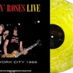 GUNS N ROSES - Live In New York City 1988 (Yellow Cloudy Vinyl) Vinyl Record