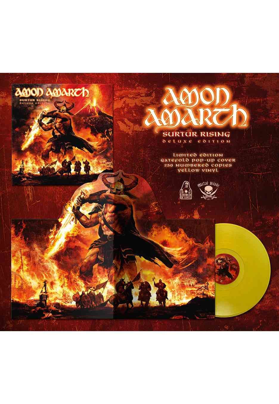 149721.jpg AMON AMARTH - SURTUR RISING Vinyl Record - Image 1