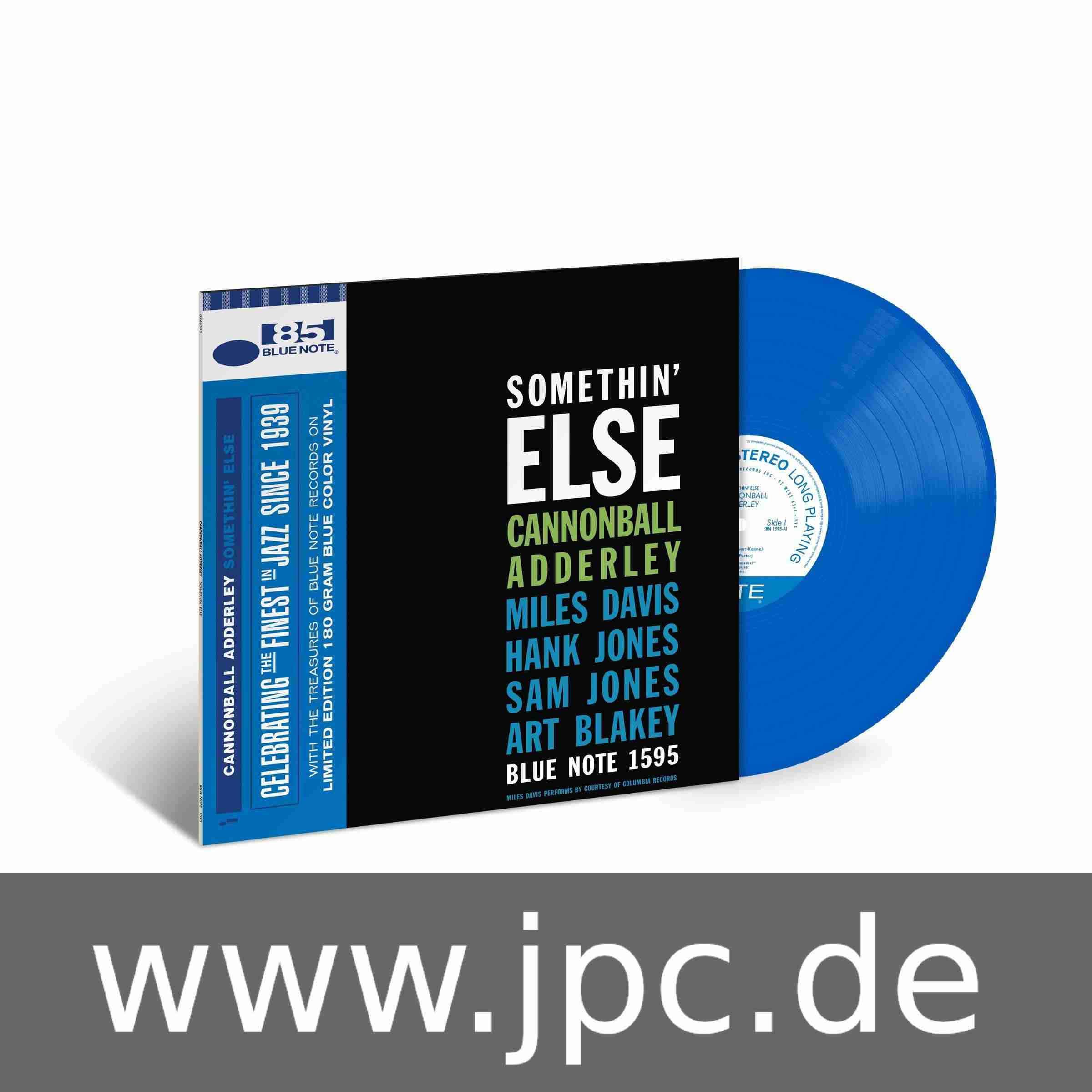 350208.jpg CANNONBALL ADDERLEY - Somethin Else (+1 Bonus Track) (Solid Blue Vinyl) Vinyl Record - Image 1