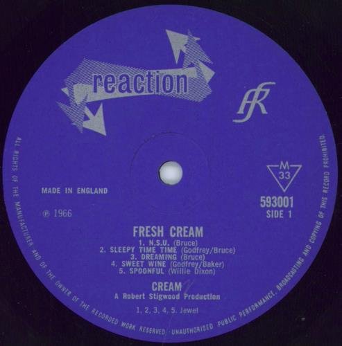 5354842.jpg Cream - Fresh Cream(1LP/180G) Vinyl Record - Image 1