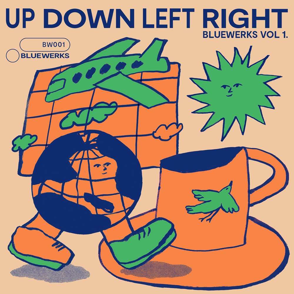 602445369676PMI.jpg BLUEWERKS VOL. 1 & 2 - Up Down Left Right / In Full B (Green Vinyl) Vinyl Record - Image 1