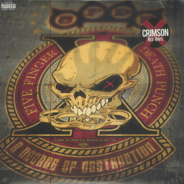 711574939510.jpg FIVE FINGER DEATH PUNCH - Decade Of Destruction (Crimson Red Vinyl) - Image 1