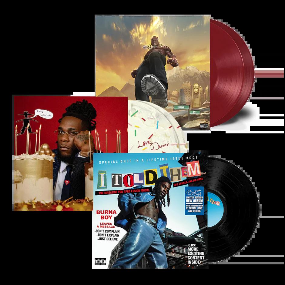 75678626616.jpg BURNA BOY - Love / Damini (Purple Black Vinyl) Vinyl Record - Image 1