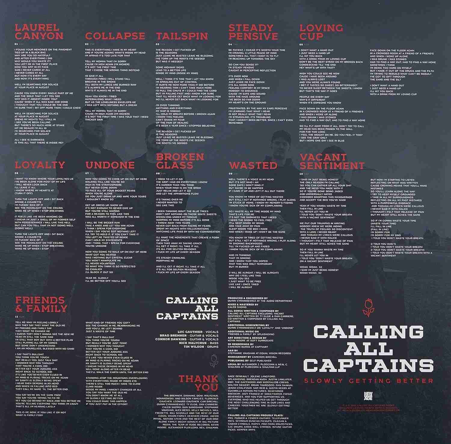 794558044615.jpg CALLING ALL CAPTAINS - Slowly Getting Better Vinyl Record - Image 1