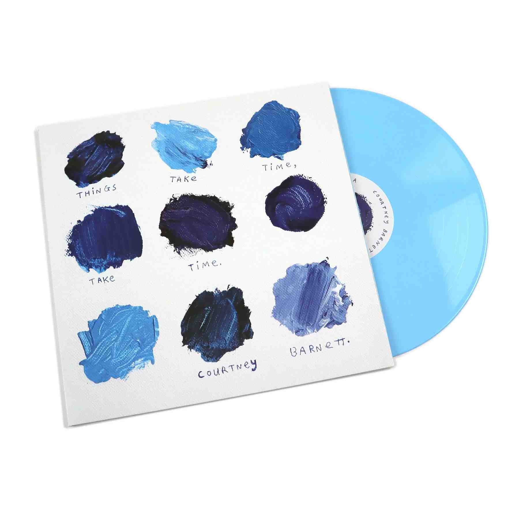 858275062977.jpg COURTNEY BARNETT - Things Take Time Take Time (Turning Blue Vinyl) Vinyl Record - Image 1