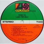 BONEY M - LOVE FOR SALE Vinyl Record