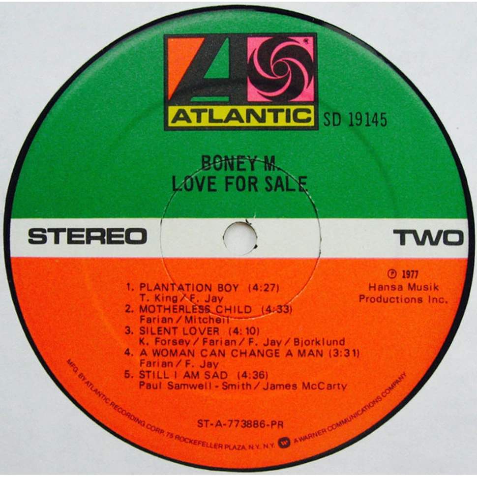 889854092610.jpg BONEY M - LOVE FOR SALE Vinyl Record - Image 1