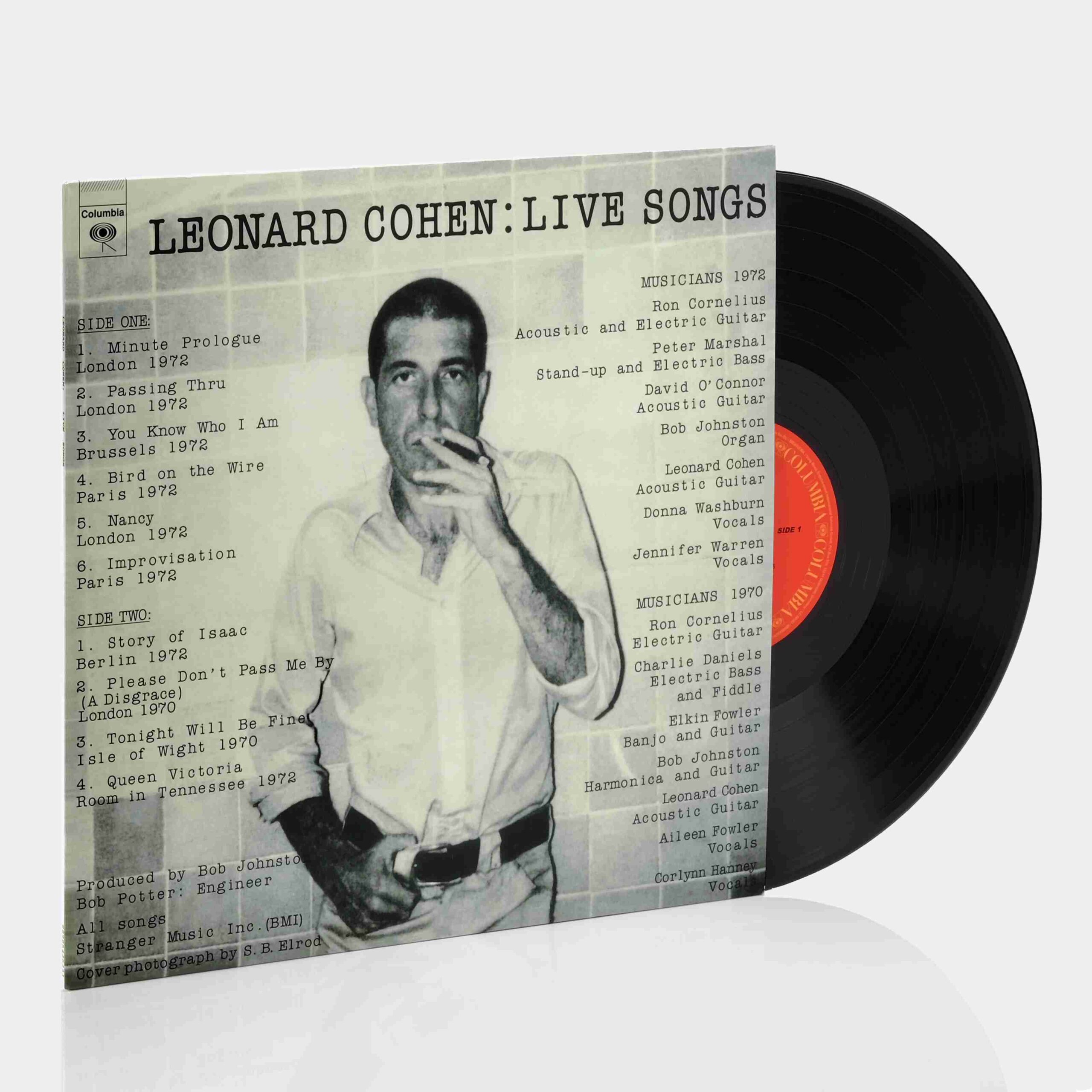 88985435341-scaled-1.jpg Leonard Cohen - Leonard Cohen: Live Songs Vinyl Record - Image 1
