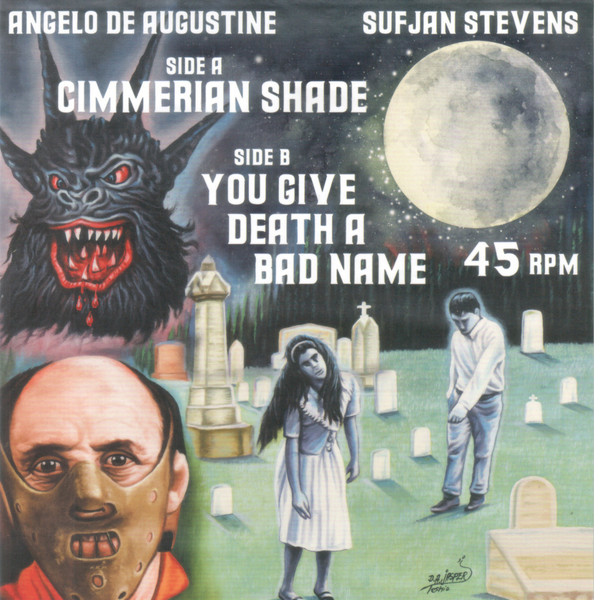 AKR398-7IN.jpg SUFJAN STEVENS & ANGELO DE AUGUSTINE - CIMMERIAN SHADE / YOU GIVE DEATH A BAD NAME - Image 1
