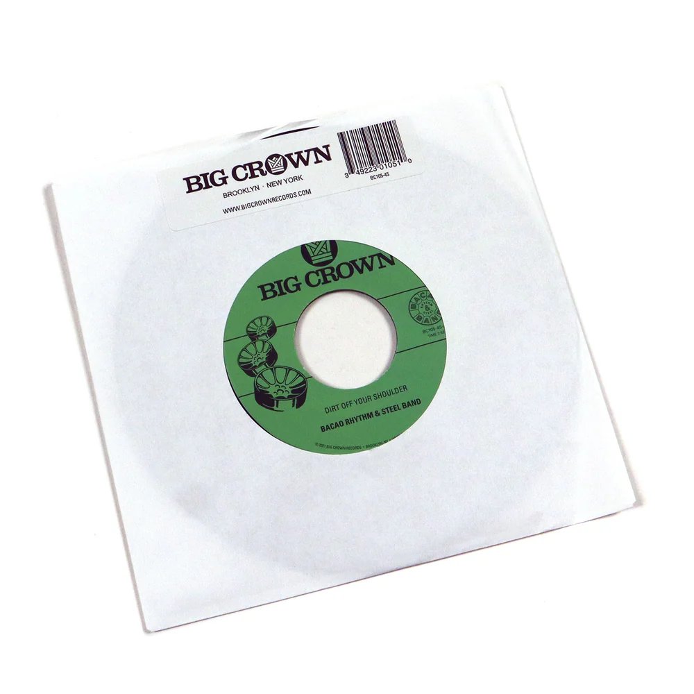 BCR105.jpg BACAO RHYTHM & STEEL BAND - DIRT OFF YOUR SHOULDER / I NEED SOMEBODY TO LO Vinyl Record - Image 1