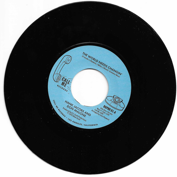 BGPRO01.jpg Hank Jacobs & Don Malone / Hank Jacobs & The TKO's - The World Needs Changin' / Gettin' On Down - Image 1