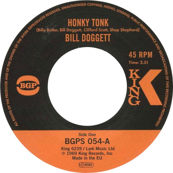 BGPS054.jpg Bill Doggett - Honky Tonk / Honky Tonk Popcorn - Image 1