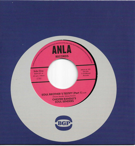 BGPS071.jpg CHESTER RANDLES SOUL SENDERS - Soul Brothers Testify (Part 1) / Soul Brothers Testify (Part 2) - Image 1
