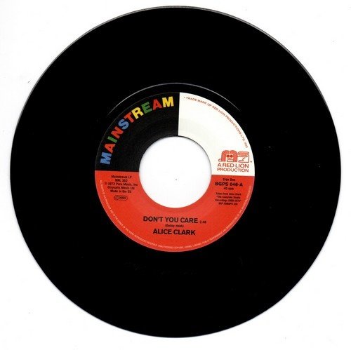 BGPS20046.jpg Alice Clark - Don't You Care / Never Did I Stop Loving You Vinyl Record - Image 1