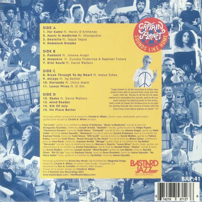 BJLP41.jpg Captain Planet - Sounds Like Home Vinyl Record - Image 1