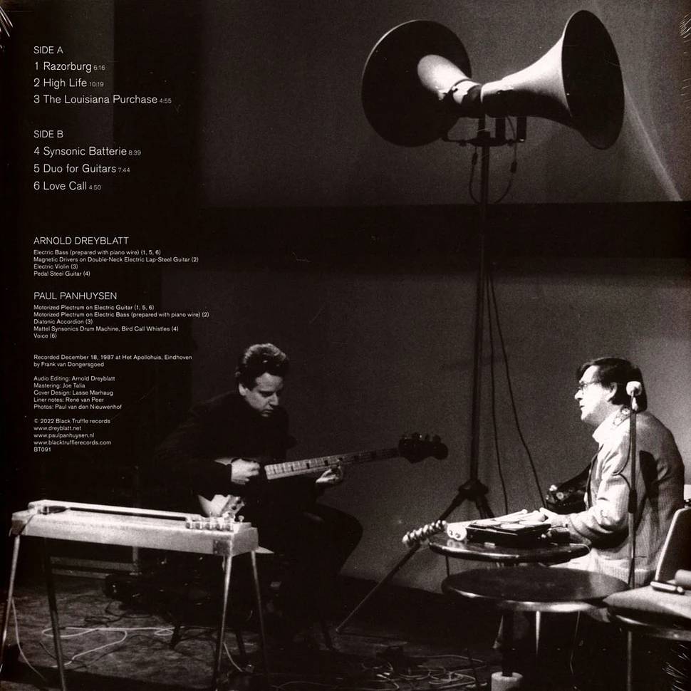 BLACKTRUFFLE091.jpg ARNOLD DREYBLATT & PAUL PANHUY - Duo Geloso Vinyl Record - Image 1