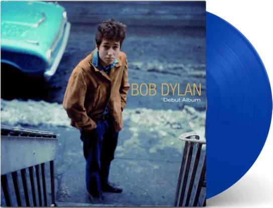 BLUe.jpg BOB DYLAN - Debut Album (+3 Bonus Tracks) (Blue Vinyl) Vinyl Record - Image 1