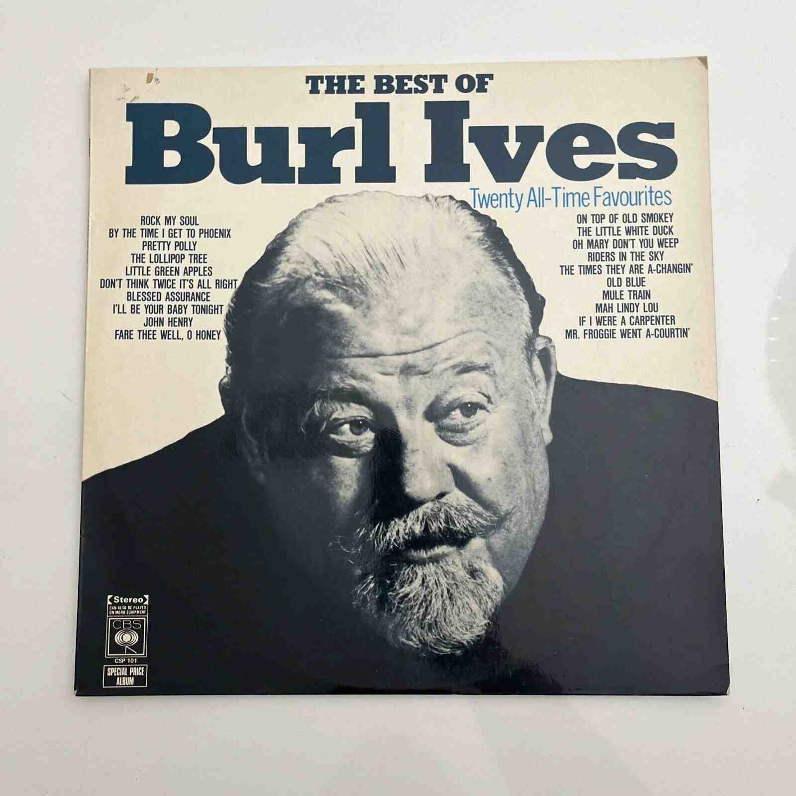 CATLP264.jpg BURL IVES - Very Best Of Vinyl Record - Image 1