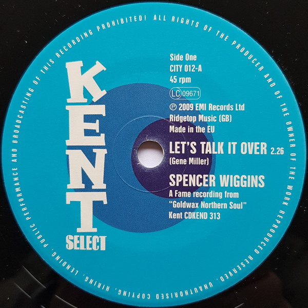 CITY012.jpg Spencer Wiggins - Let's Talk It Over/Love Attack - Image 1