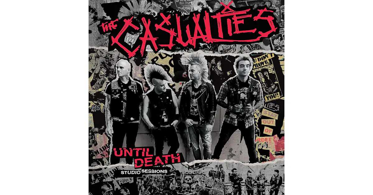 CLOLP3767.jpg CASUALTIES - Until Death - Studio Sessions (Red/Black Splatter Vinyl) Vinyl Record - Image 1