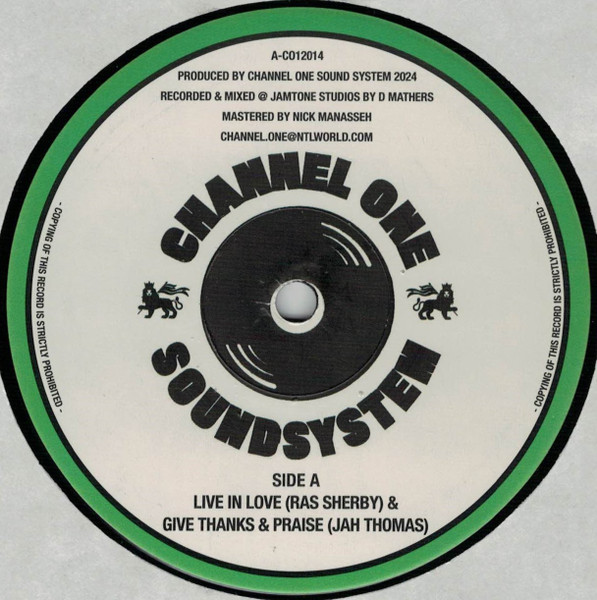 CO12014.jpg Ras Sherby, Jah Thomas & Channel One - Live in Love - Image 1