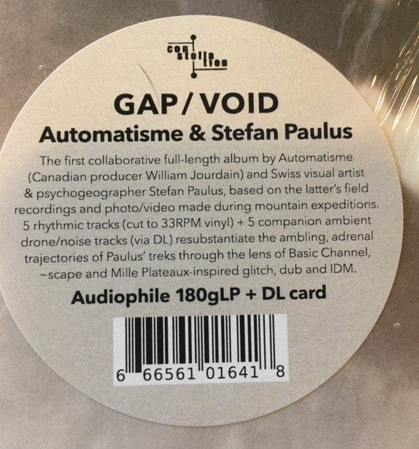 CST164LP.jpg AUTOMATISME & STEFAN PAULUS - GAP/VOID Vinyl Record - Image 1