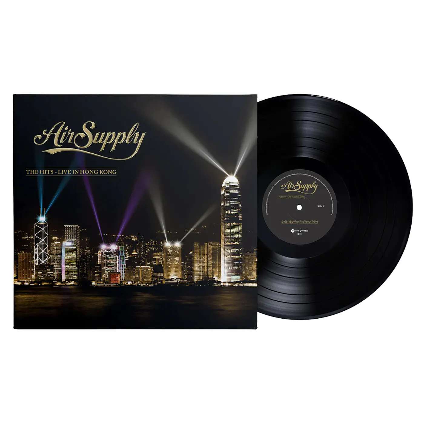 EVLP053BL.jpg AIR SUPPLY - THE HITS - LIVE IN HONG KONG Vinyl Record - Image 1