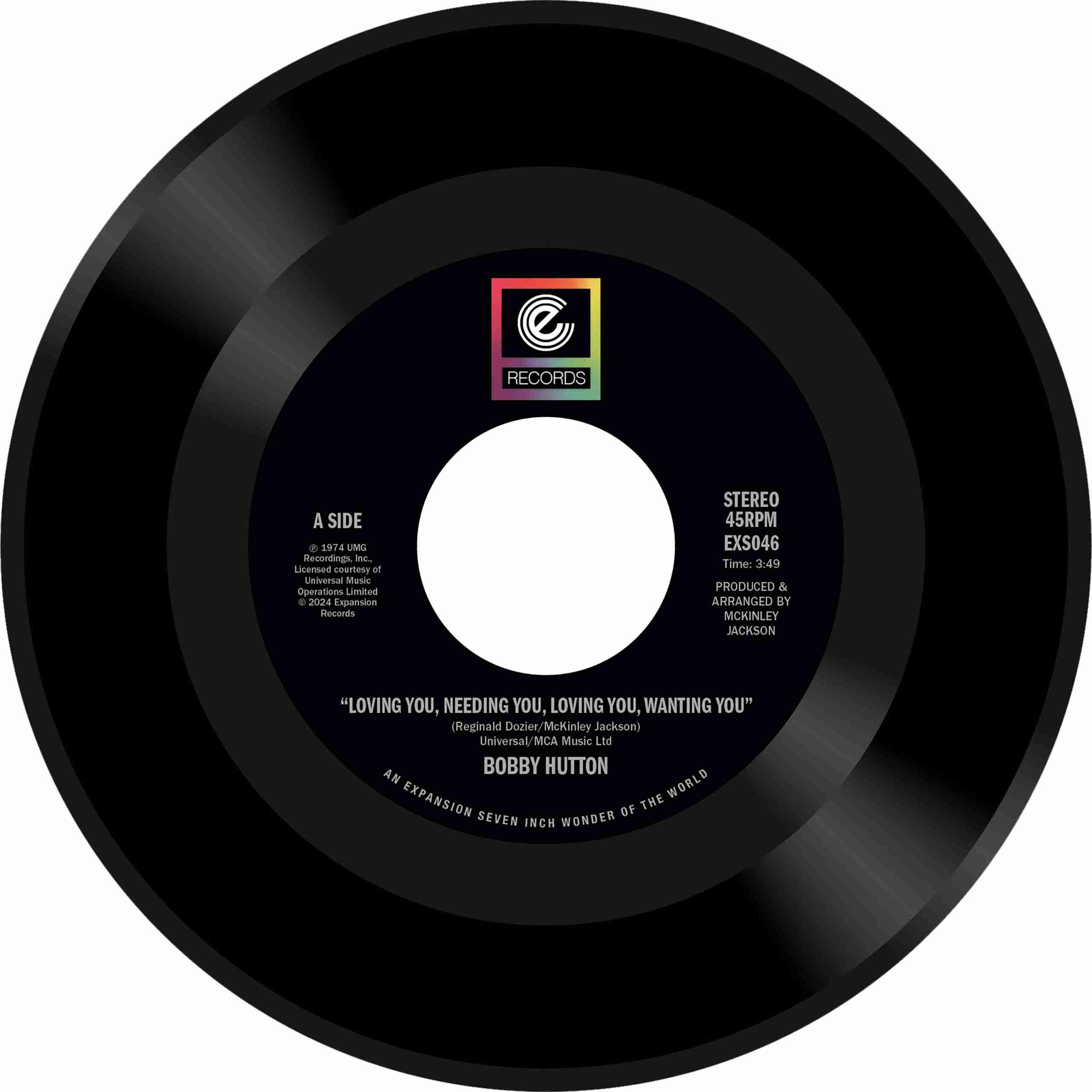 EXS046.jpg BOBBY HUTTON - LOVING YOU NEEDING YOU LOVIN Vinyl Record - Image 1
