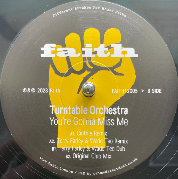 FAITH12005.jpg Turntable Orchestra - You're Gonna Miss Me - Image 1