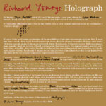 RICHARD YOUNGS - HOLOGRAPH