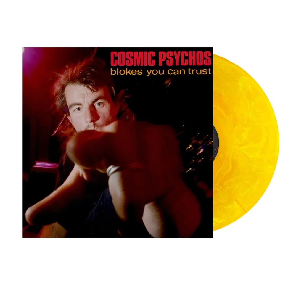 GTH003ORG.jpg COSMIC PSYCHOS - Blokes You Can Trust (Orange Marble Vinyl) Vinyl Record - Image 1