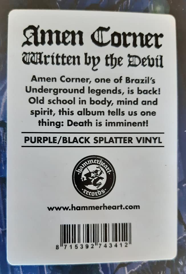 HHR202425LP.jpg AMEN CORNER - WRITTEN BY THE DEVIL Vinyl Record - Image 1