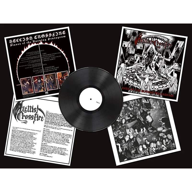 HRR369LP2.jpg HELLISH CROSSFIRE - Slaves Of The Burning Pentagram Vinyl Record - Image 1