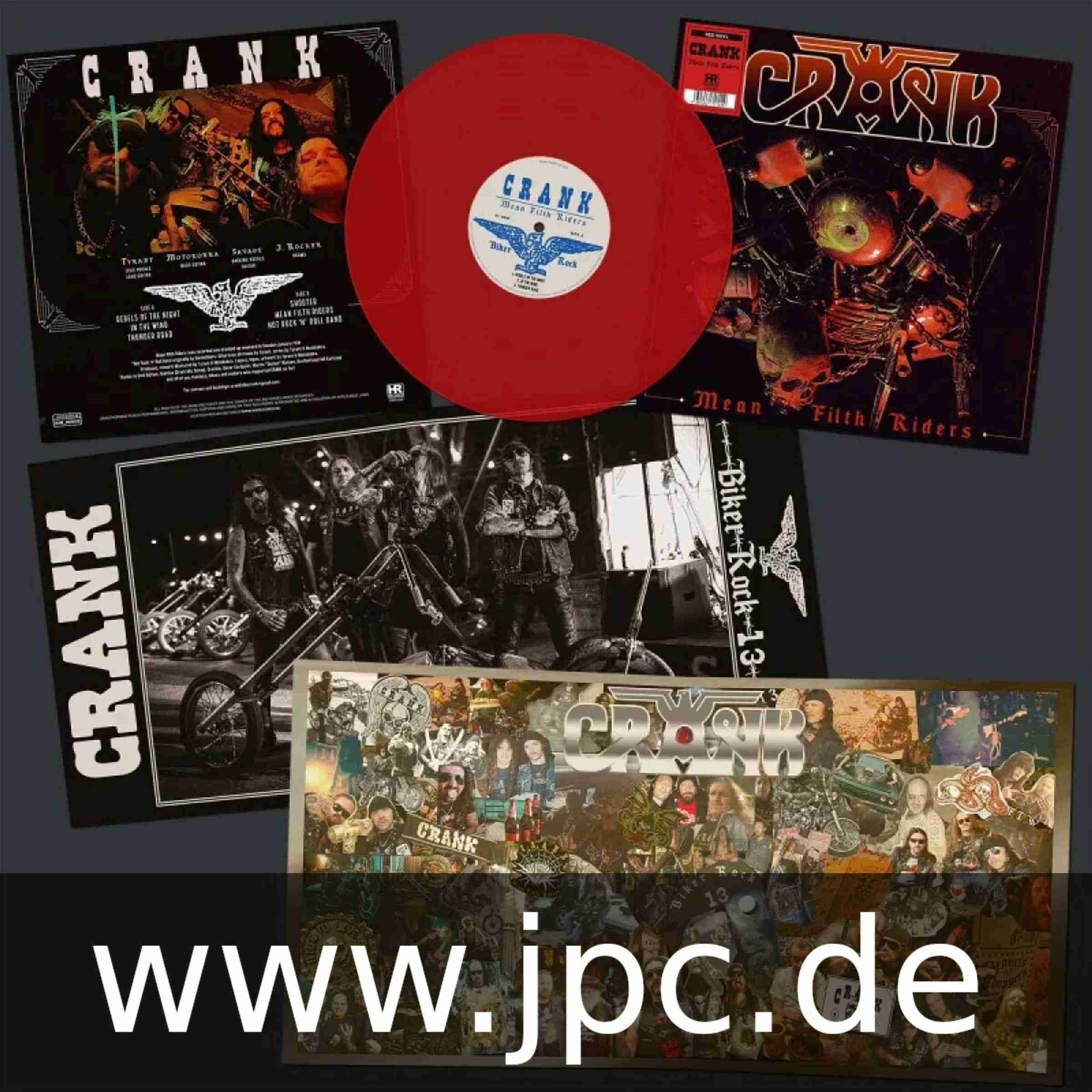 HRR946LPR.jpg CRANK - Mean Filth Riders (Red Vinyl) Vinyl Record - Image 1