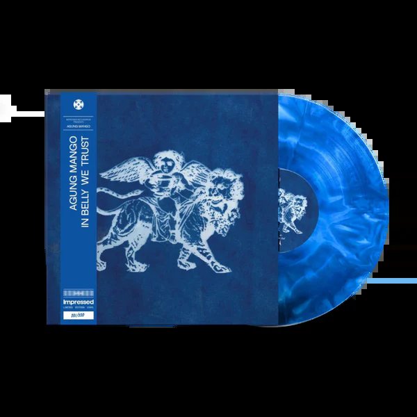 IMP80.jpg AGUNG MANGO - IN BELLY WE TRUST (BLUE AND WHITE MARBLE VINYL) Vinyl Record - Image 1