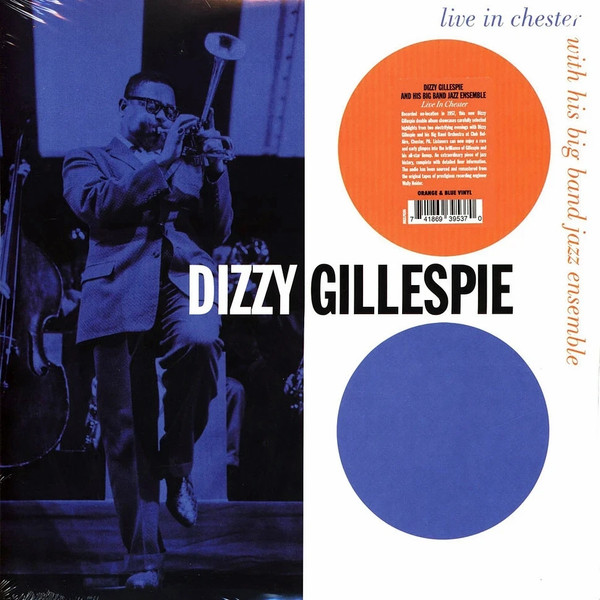 JRR2LP8105C1.jpg DIZZY GILLESPIE & HIS BIG BAND JAZZ ENSEMBLE - Live In Chester 1957 (Orange/Turquoise Vinyl) (Indies) - Image 1