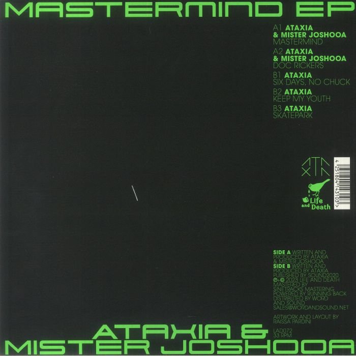 LAD072.jpg ATAXIA - Mastermind Vinyl Record - Image 1