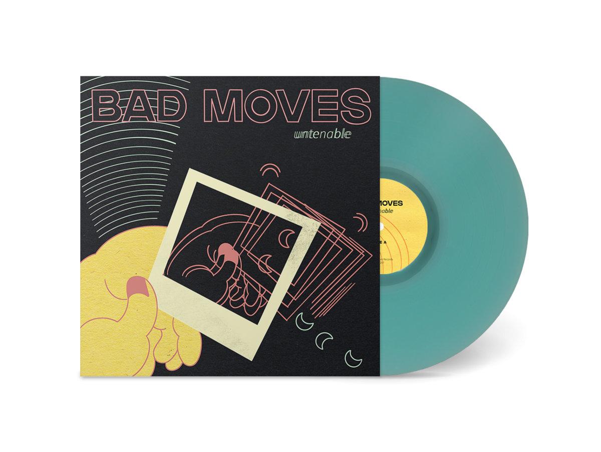 LPDG207C.jpg BAD MOVES - Untenable (Icey Blue Vinyl) Vinyl Record - Image 1
