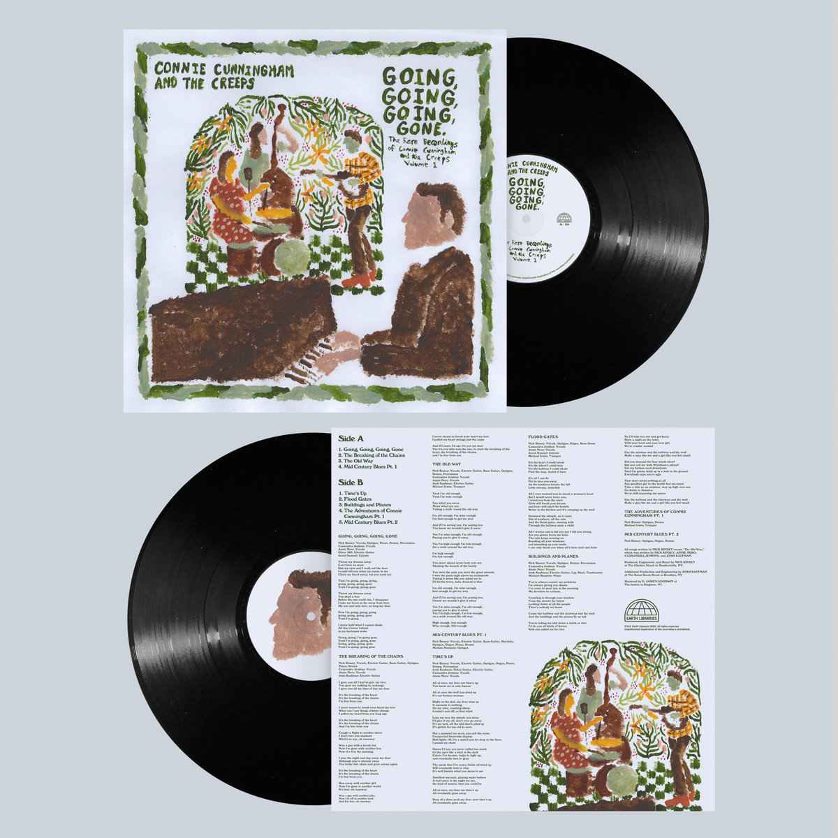 LPEL284.jpg CONNIE CUNNINGHAM & THE CREEPS - Going. Going. Going. Gone: The Rare Recordings Of Connie Cunningham And The Creeps Vol. 1 Vinyl Record - Image 1