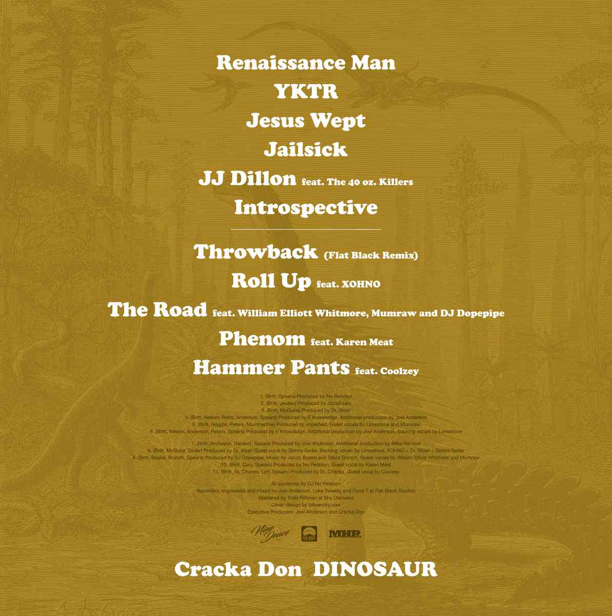 LPFFD009.jpg CRACKA DON - Dinosaur Vinyl Record - Image 1