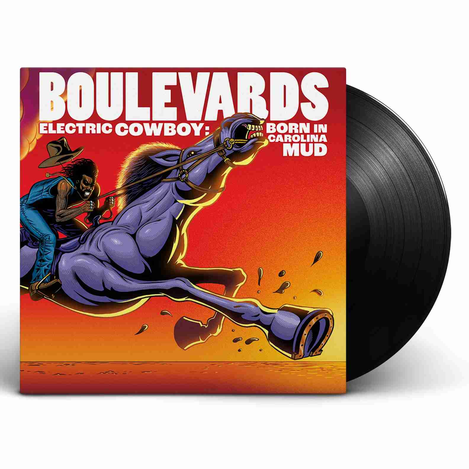 LPNTR2028.jpg BOULEVARDS - Electric Cowboy: Born In Carolina Mud Vinyl Record - Image 1