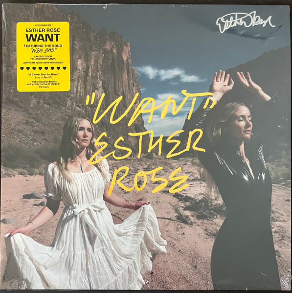 LPNW5912IE.jpg ESTHER ROSE - Want (Signed) (Yellow Vinyl) (Indie Exclusive) - Image 1
