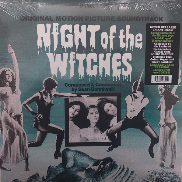 LPRGM1792C.jpg SEAN BONNIWELL - Night Of The Witches - Original Soundtrack (Emerald Green Vinyl) - Image 1
