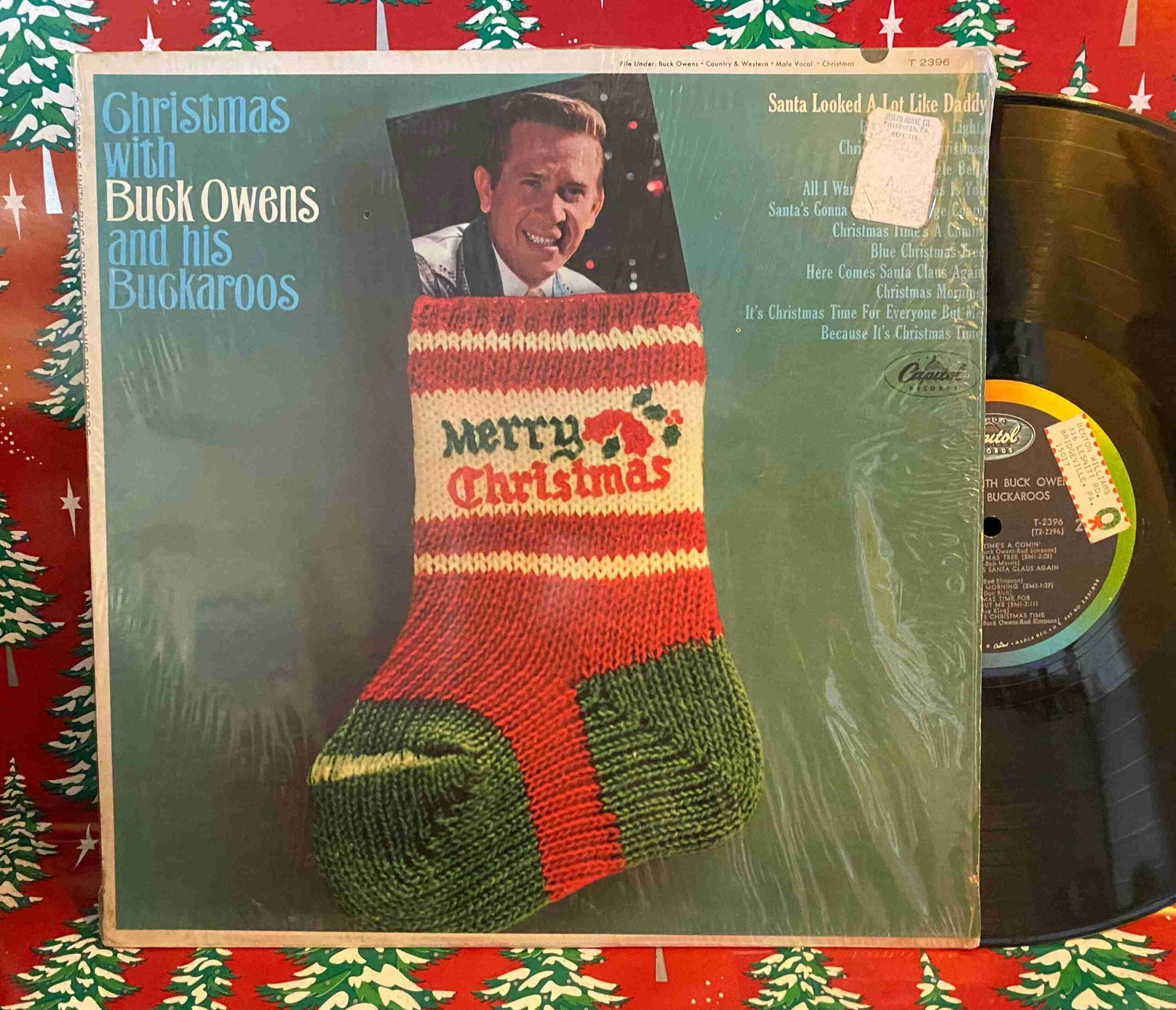 LPSUND5626-scaled-1.jpg BUCK OWENS & HIS BUCKAROOS - Christmas With Buck Owens And His Buckaroos (Red Vinyl) Vinyl Record - Image 1