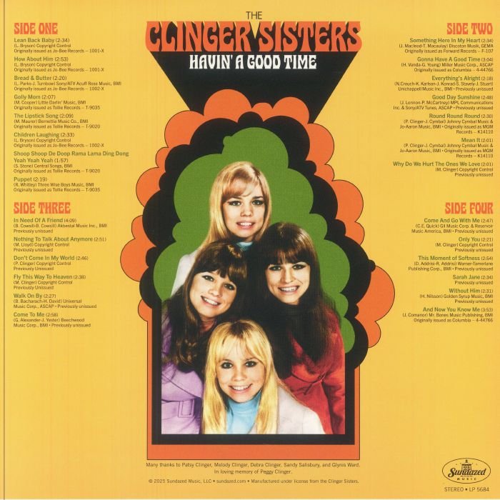 LPSUND5684.jpg CLINGER SISTERS - Havin A Good Time Vinyl Record - Image 1