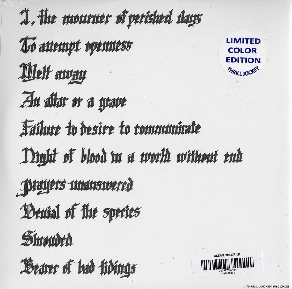 LPTHRILL350.jpg BODY - Christs. Redeemers Vinyl Record - Image 1