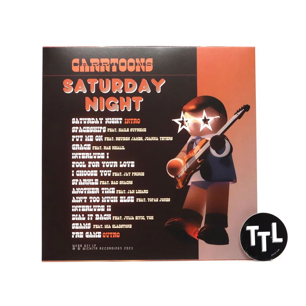 LPWEBB621UK.jpg CARRTOONS - Saturday Night (Opaque Bone Vinyl) Vinyl Record - Image 1