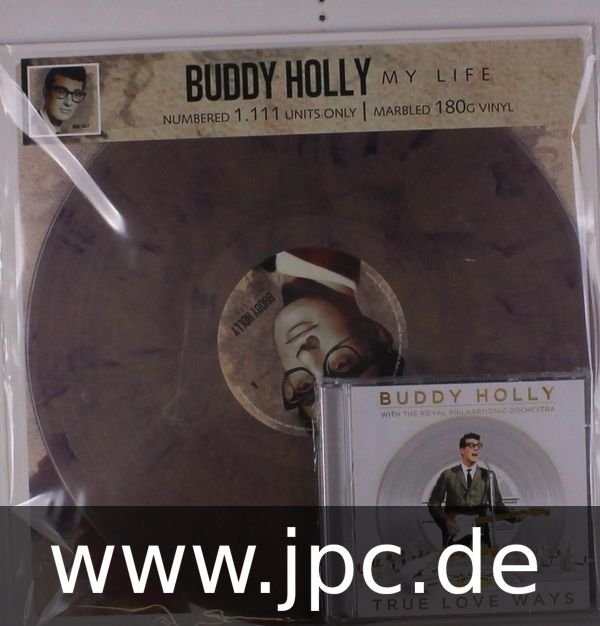 MAGICOFVINYL-3727.jpg BUDDY HOLLY - My Life (Marbled Vinyl) Vinyl Record - Image 1